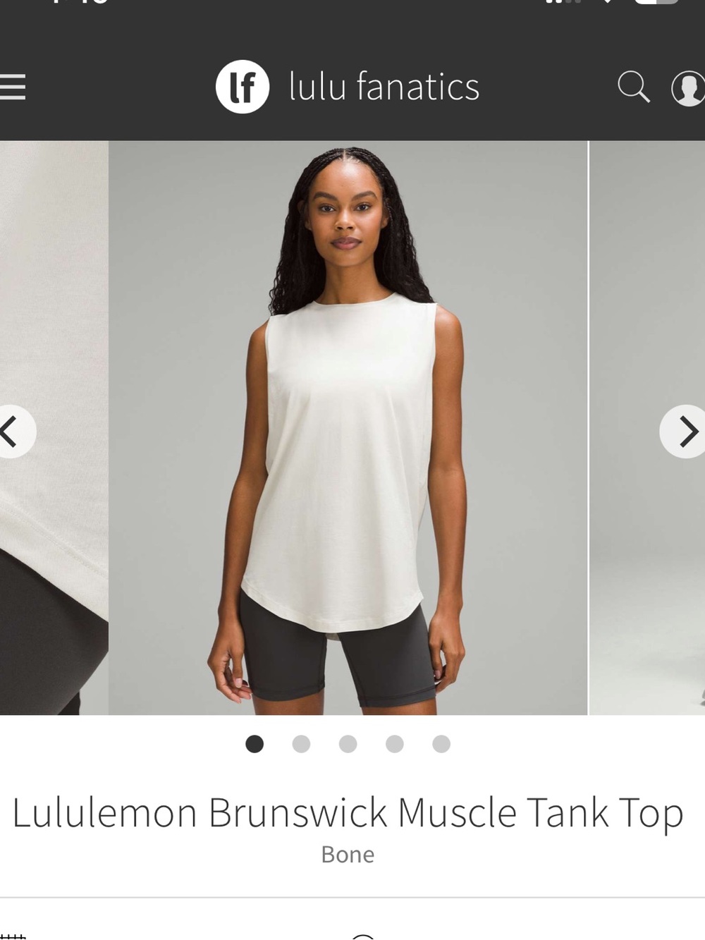 Lululemon Brunswick Muscle Tank Top